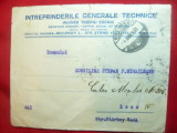 Plic - Antet -Intreprinderile Generale Tehnice 1931