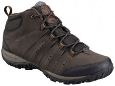 Ghete Barba?i Outdoor Piele impermeabile Columbia Waterproof foto