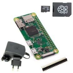 Pachet Raspberry Pi Zero W + Alimentator + Card Micro SD cu NOOBS de 16 GB foto