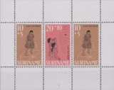 Surinam 1968 - Pt.copii colita neuzata,perfecta stare(z), Nestampilat