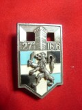 Insigna Militara -Regimentul Infanterie 1616 Romainville ,h=4cm,autor Y.Delsart