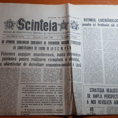 ziarul scanteia 5 martie 1989-foto comuna basarabi ,jud. constanta
