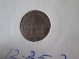 Cumpara ieftin Germania/Prusia 1 Pfenning 1838 Munze/360 Einen Thaler, America de Nord, Cupru (arama)