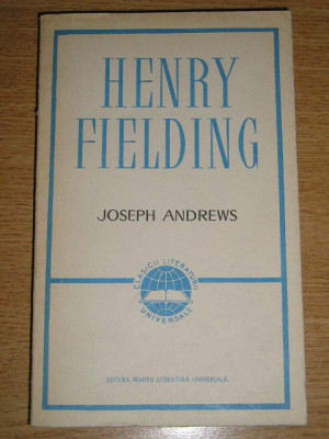 myh 712f - Henry Fielding - Joseph Andrews - ed 1966 foto