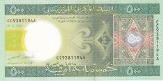 Bancnota Mauritania 500 Ouguiya 2006 - P12b UNC foto