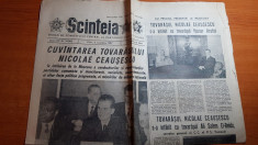 ziarul scanteia 6 noiembrie 1987-cuvantarea lui ceausescu la moscova foto