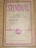 Myh 712s - Stendhal - Viata lui Henry Brulard - Amintiri egoiste - ed 1965