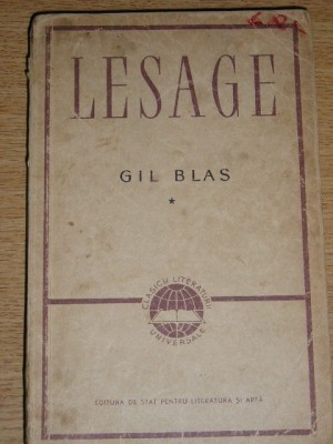 myh 712s - Lesage - Gil Blas - doua volume - ed 1960 foto