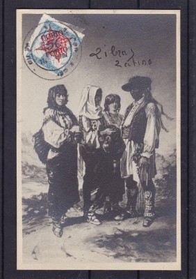 BUCURESTI 1927 AL VI-lea CONGRES AL PRESEI LATINE TARANI IN COSTUME POPULARE foto
