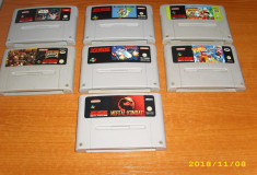 Vand 7 jocuri super nintendo + BONUS Consola completa foto