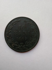 10 bani 1867 watt foto