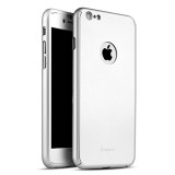 Husa Apple iPhone 6/6S Ipaky FullBody Elegance Luxury Argintie, Protectie Completa 360, Slim, Anti-zgarieturi