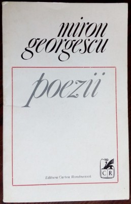 MIRON GEORGESCU - POEZII (volum de debut, 1972) foto
