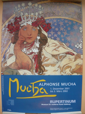 ALPHONSE MUCHA - AFIS EXPOZITIE - RUPERTINUM, SALZBURG - 2001-2002 foto