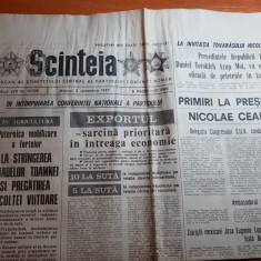 ziarul scanteia 2 septembrie 1987-foto cu orasul slobozia si oradea