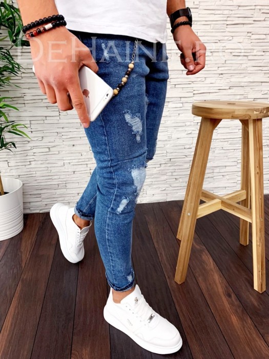 Blugi pentru barbati online - conici albastri - LICHIDARE DE STOC - A2538 H1-5 Blugi pentru barbati online - conici albastri - LICHIDARE DE STOC - A2538 H1-5