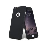 Husa iPhone 6/6S iPaky FullBody 360 Luxury Neagra, Protectie Completa, Folie Sticla Inclusa