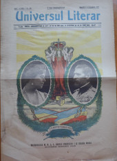 Ziar Universul literar , 1922 , Incoronarea Regelui Ferdinand Si a Reginei Maria foto