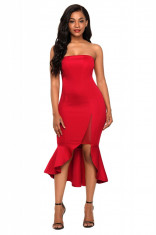 K591-31 Rochie mulata, accesorizata cu volanas foto