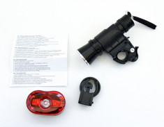 Set lumini led pt bicicleta - Far 1 Watt - Stop 0,5 Watt - Nou foto