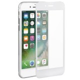 Folie Sticla Luxury Apple iPhone 6/6S, Margini Albe, Protectie Ecran Premium, Rezistenta 9H