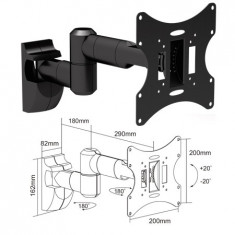 SUPORT TV 13-42 INCH 30 KG NEGRU Util ProCasa foto