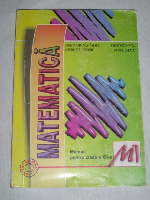myh 33s - Manual de matematica - clasa 12 - ed 2002 - piesa de colectie