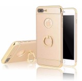 Husa iPhone 7 Plus Elegance Luxury 3in1 Ring Gold Protectie Anti-soc Subtire