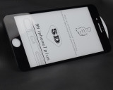 Folie de sticla Apple iPhone 7 Plus, Elegance Luxury margini colorate Black, Anti zgariere