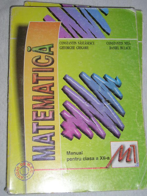 myh 33s - Manual matematica - clasa 12 - ed 2002 - piesa de colectie