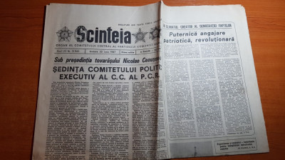 ziarul scanteia 20 iunie 1987-art. si foto centrala electeica holboca-iasi foto