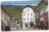 Brasov Strada Atei Cerna utca Banca Nationala carte postala circulata 1921, Printata