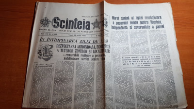 ziarul scanteia 28 aprilie 1989-foto si articolul despre orasul brasov foto