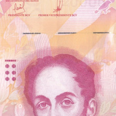 Bancnota Venezuela 20.000 Bolivares 13 decembrie 2017 - PNew UNC (serie A)