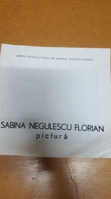 Sabina Negulescu Florian, pictură foto