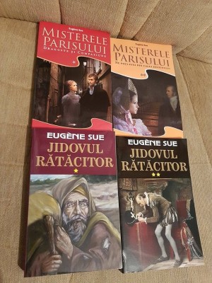 MISTERELE PARISULUI/JIDOVUL RATACITOR-EUGENE SUE (4 VOL) foto