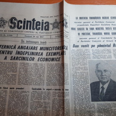 ziarul scanteia 24 mai 1987 - foto si articol despre podul de la cernavoda