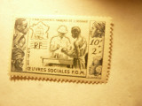 Serie- Oceania-Colonie Franceza 1950 Ajutor social ,1 valoare