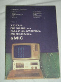 myh 31s - A Petrescu - Totul despre calculatorul personal a MIC - vol 1 - 1985