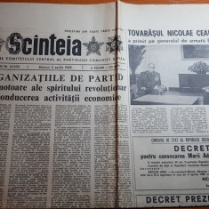 ziarul scanteia 5 aprilie 1989-articol despre comuna sarmas,judetul harghita