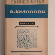 Eugen Lovinescu /interpretat /autor Florin Mihailescu/1973