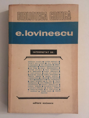 Eugen Lovinescu /interpretat /autor Florin Mihailescu/1973 foto