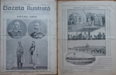 Ziarul Gazeta ilustrata , an 1 , nr. 38 , 1912 ; Patru Regi , Carol I foto