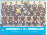 (4) FOTOGRAFIE FOTBAL - GIRONDINS DE BORDEAUX 1988-1989, FORMAT 20X15 CM