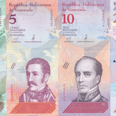 Bancnota Venezuela 2,5,10 si 20 Bolivares Soberano 2018 - PNew UNC ( set x4 )