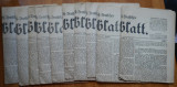 Ziarul de limba germana Transilvania , Sibiu , 1889 , 10 numere din luna August