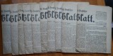 Cumpara ieftin Ziarul de limba germana Transilvania , Sibiu , 1889 , 10 numere din luna August