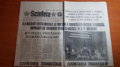 ziarul scanteia 10 octombrie 1987-vizita lui ceausescu in bulgaria foto