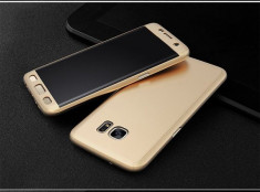 Husa FullBody Elegance Luxury Gold pentru Samsung Galaxy A3 2016 acoperire... foto