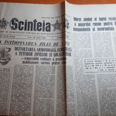 ziarul scanteia 27 aprilie 1989-foto si articolul " noi locuinte la turda" cluj